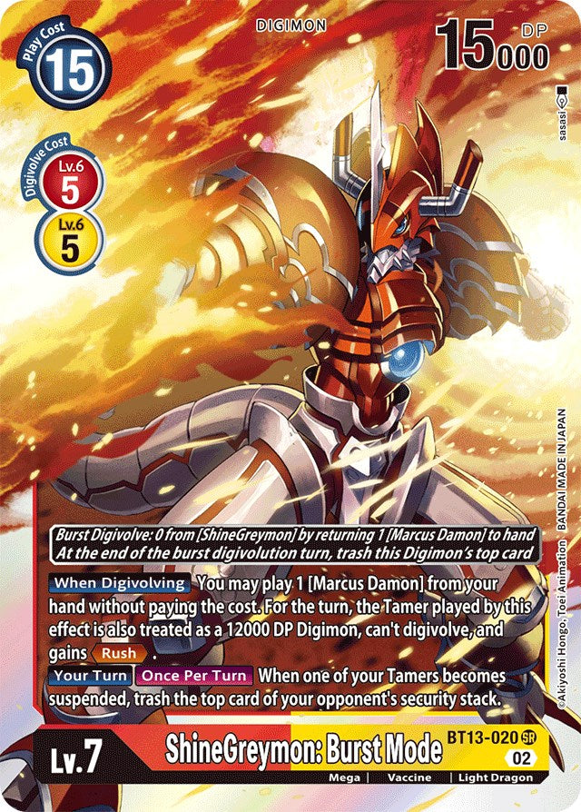 Shinegreymon: Burst Mode [BT13-020] [Versus Royal Knights Booster] | Enigma On Main