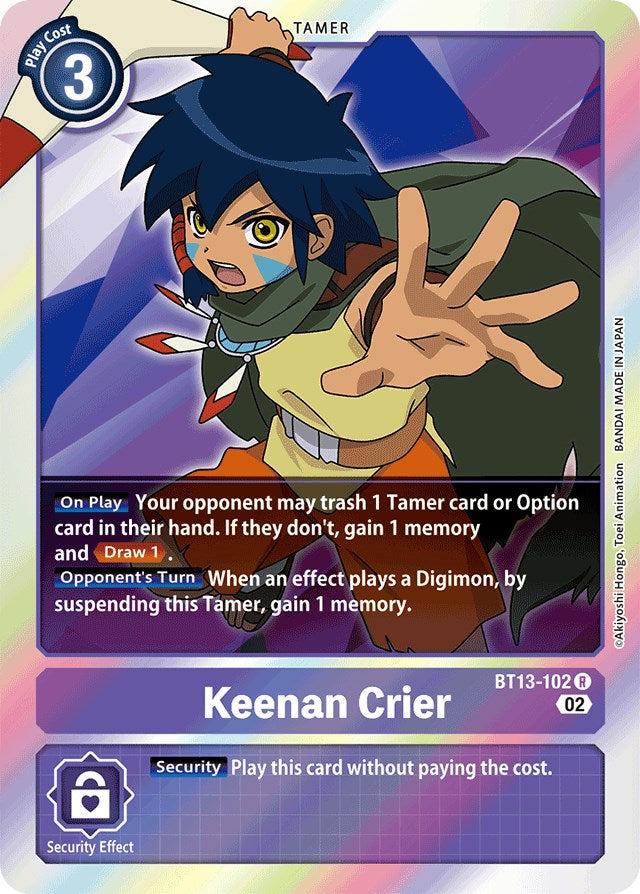 Keenan Crier [BT13-102] [Versus Royal Knights Booster] | Enigma On Main