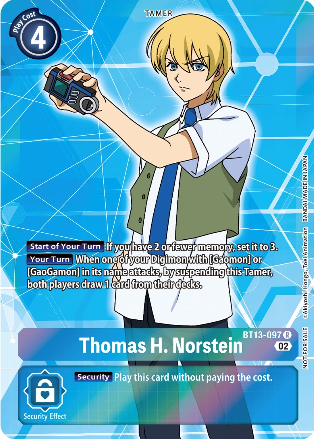 Thomas H. Norstein [BT13-097] (Box Topper) [Versus Royal Knights Booster] | Enigma On Main