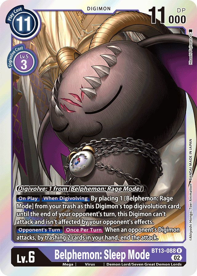 Belphemon: Sleep Mode [BT13-088] [Versus Royal Knights Booster] | Enigma On Main