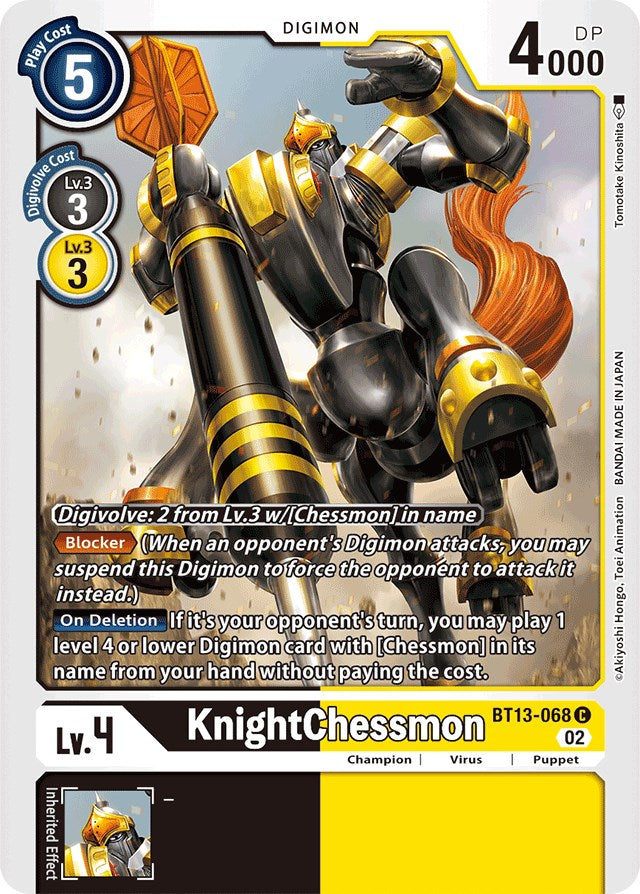 KnightChessmon [BT13-068] [Versus Royal Knights Booster] | Enigma On Main