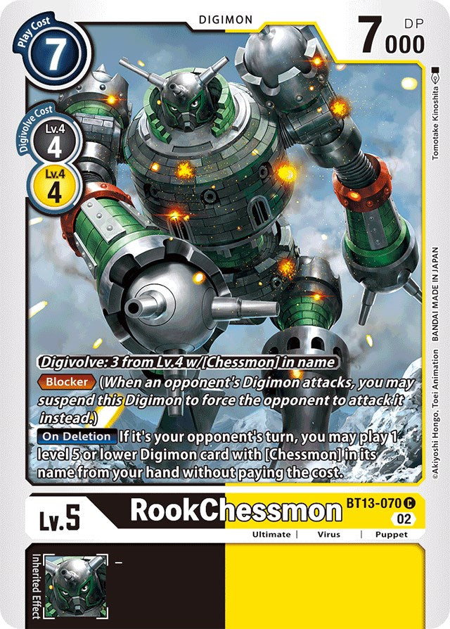 RookChessmon [BT13-070] [Versus Royal Knights Booster] | Enigma On Main