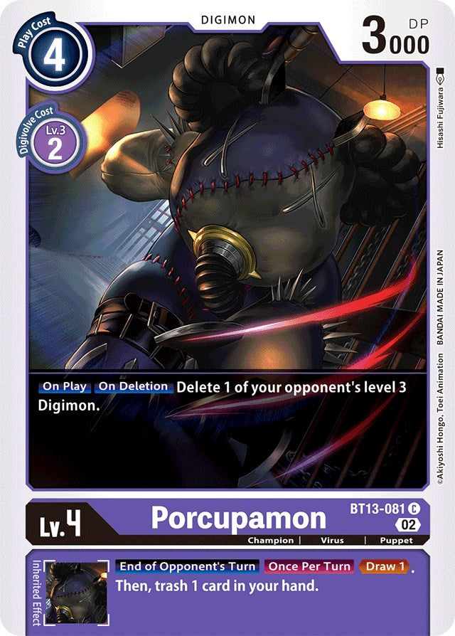 Porcupamon [BT13-081] [Versus Royal Knights Booster] | Enigma On Main