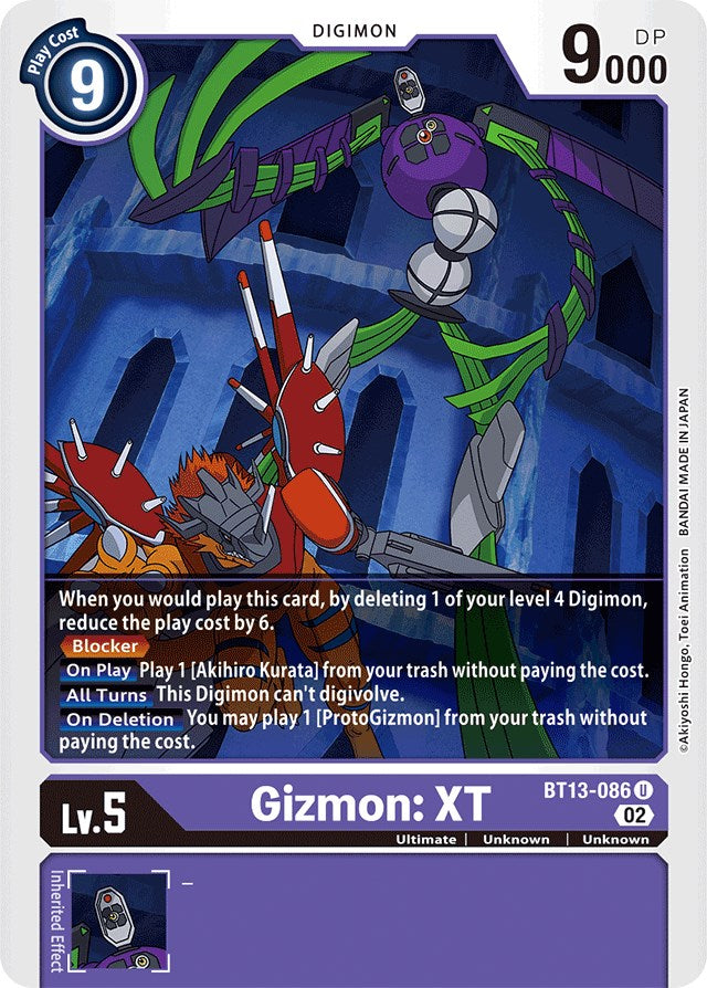 Gizmon: XT [BT13-086] [Versus Royal Knights Booster] | Enigma On Main