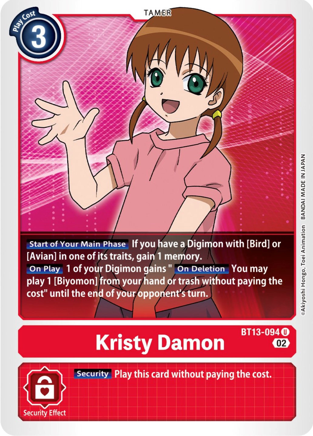 Kristy Damon [BT13-094] [Versus Royal Knights Booster] | Enigma On Main