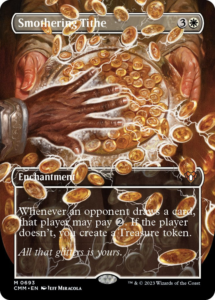 Smothering Tithe (Borderless Alternate Art) [Commander Masters] | Enigma On Main