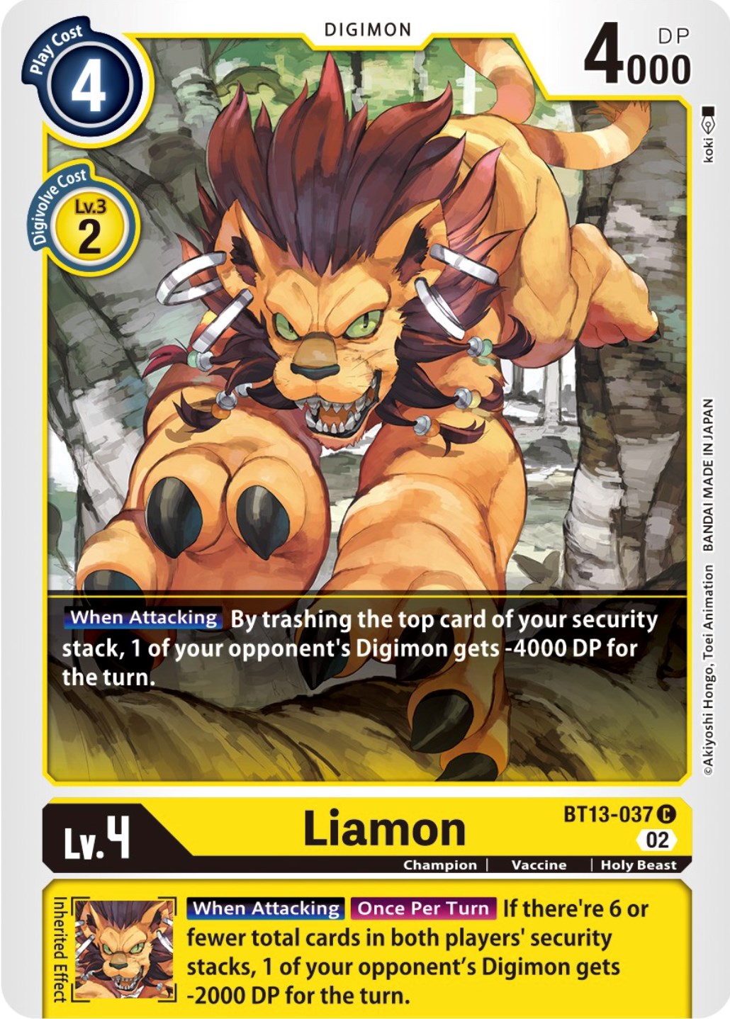 Liamon [BT13-037] [Versus Royal Knights Booster] | Enigma On Main