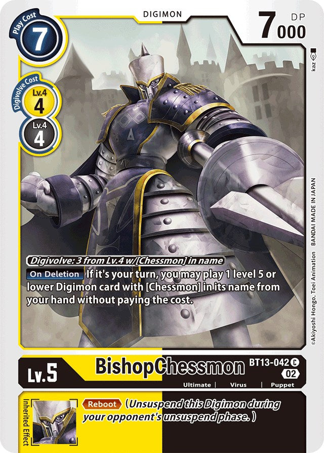 BishopChessmon [BT13-042] [Versus Royal Knights Booster] | Enigma On Main