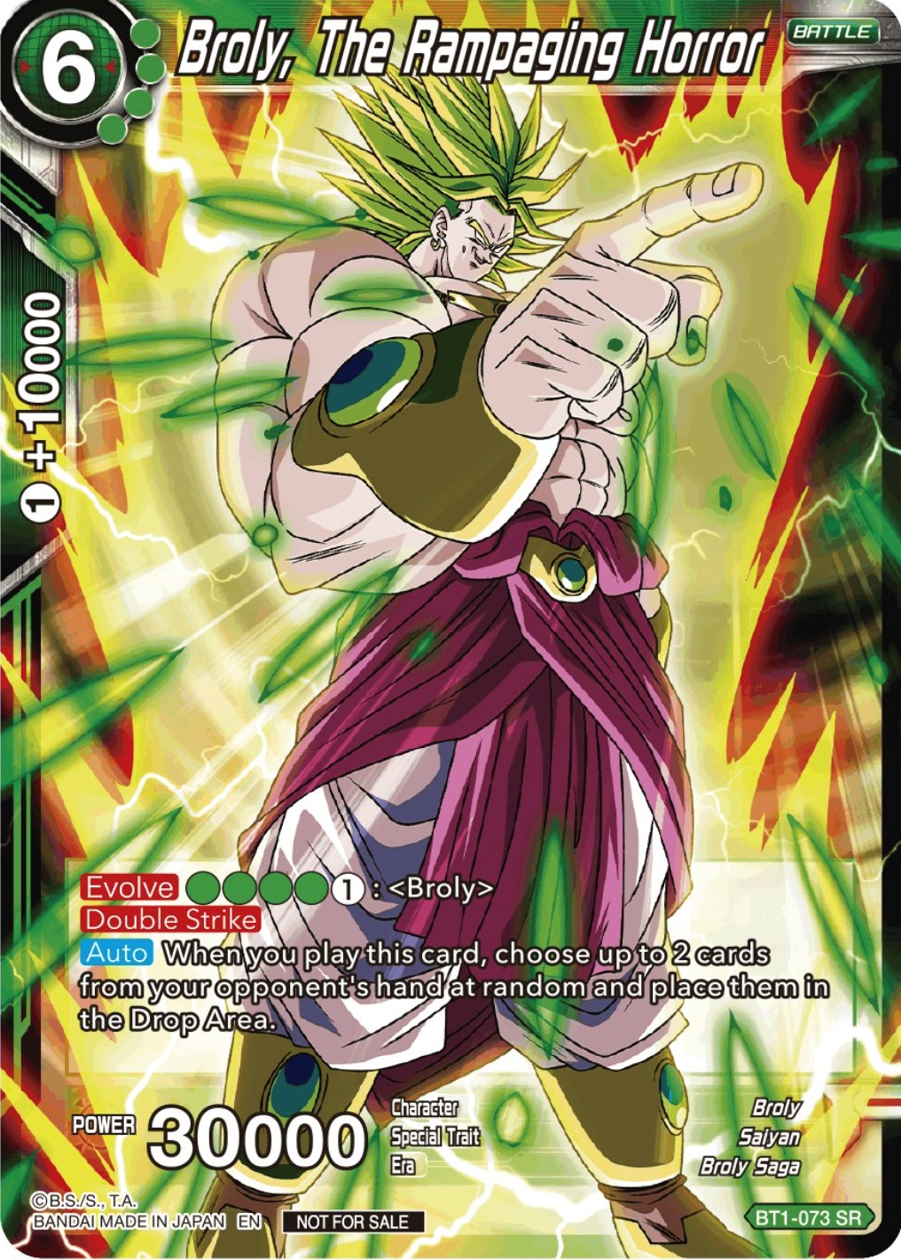 Broly, The Rampaging Horror (Gen Con 2023) (BT1-073) [Promotion Cards] | Enigma On Main