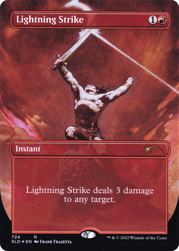 Lightning Strike (Borderless) [Secret Lair Drop Promos] | Enigma On Main