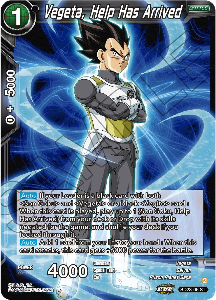 Vegeta, Help Has Arrived (SD23-06) [Critical Blow] | Enigma On Main