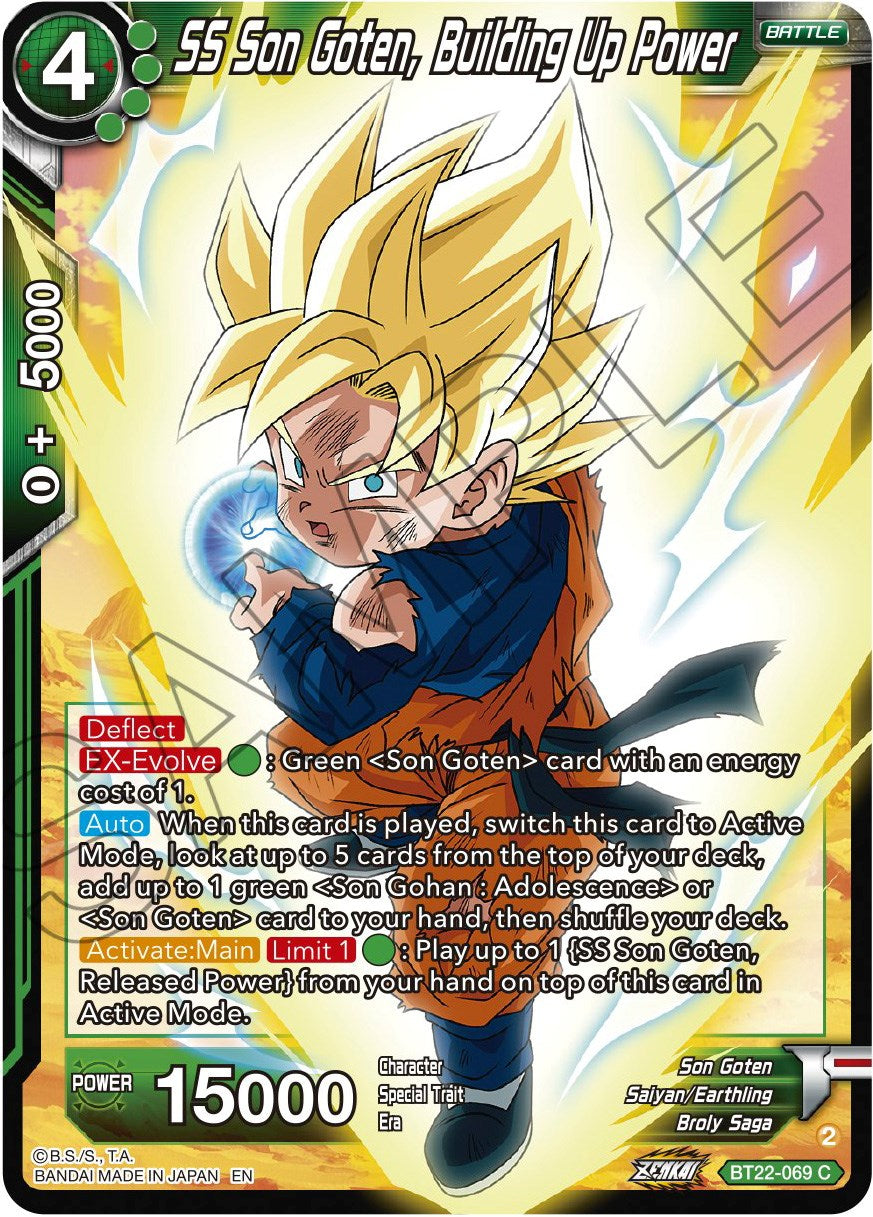 SS Son Goten, Building Up Power (BT22-069) [Critical Blow] | Enigma On Main