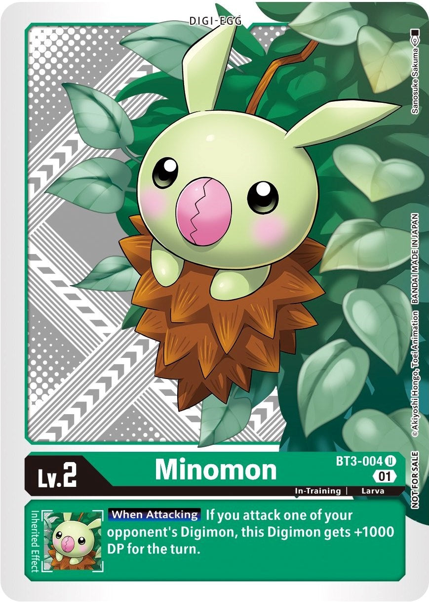 Minomon [BT3-004] (Winner Pack Xros Encounter) [Release Special Booster Promos] | Enigma On Main