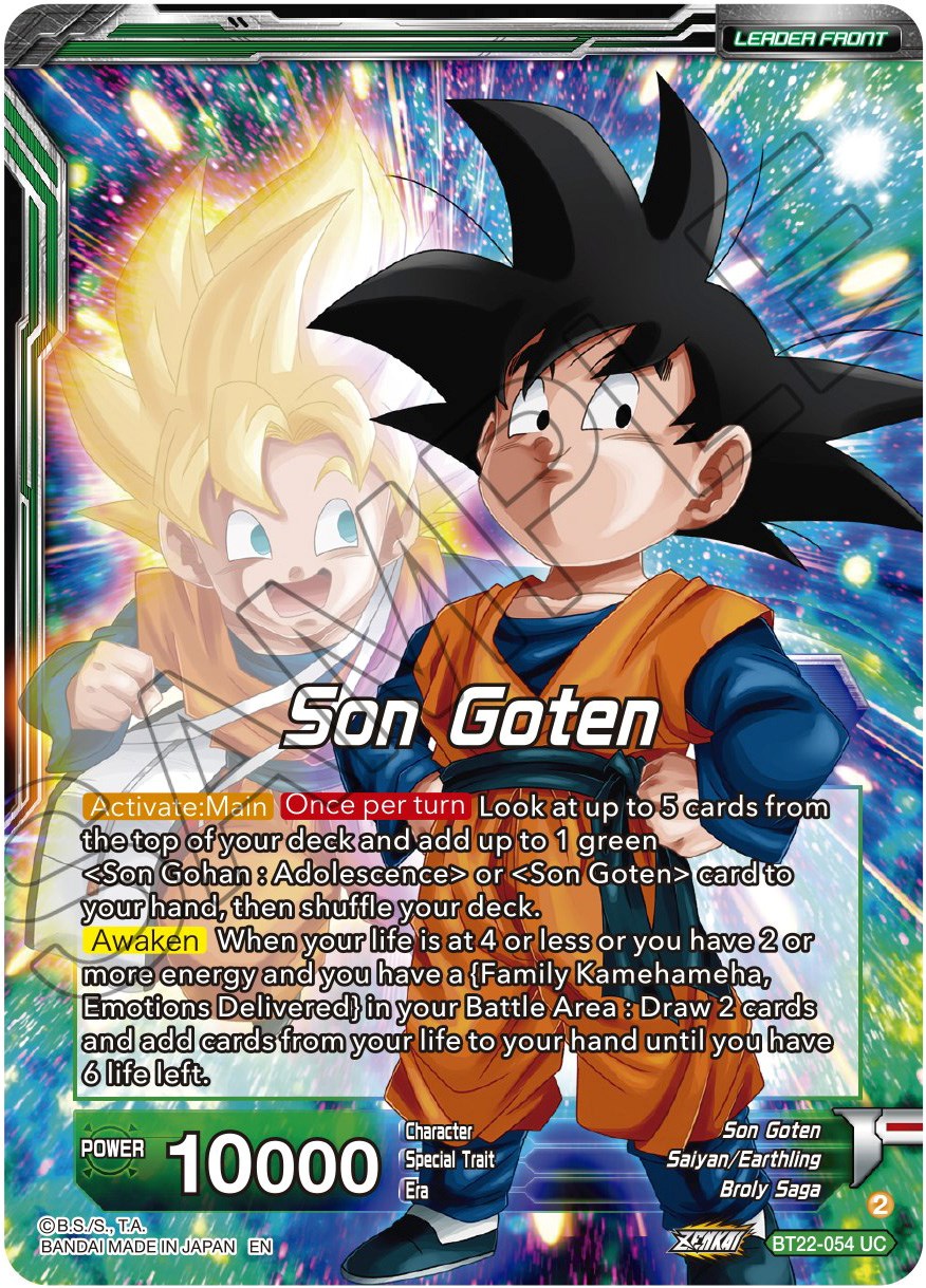 Son Goten // SS Son Gohan & SS Son Goten, Brothers (BT22-054) [Critical Blow] | Enigma On Main