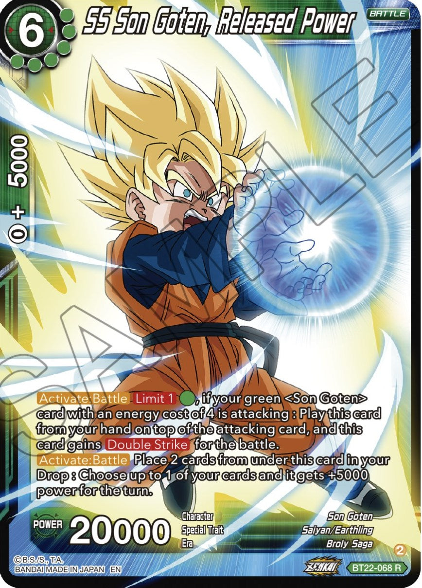 SS Son Goten, Released Power (BT22-068) [Critical Blow] | Enigma On Main