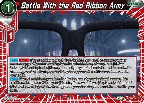 Battle With the Red Ribbon Army (BT22-006) [Critical Blow] | Enigma On Main