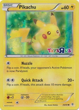 Pikachu (26/83) (Toys R Us Promo) [Miscellaneous Cards] | Enigma On Main