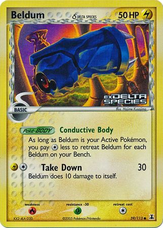 Beldum (59/113) (Delta Species) (Stamped) [EX: Delta Species] | Enigma On Main
