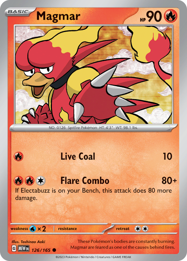 Magmar (126/165) [Scarlet & Violet 151] | Enigma On Main