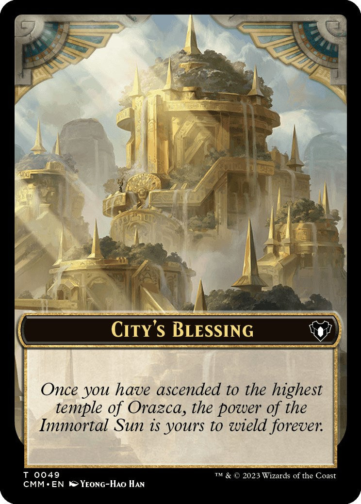 City's Blessing // Dragon Egg Double-Sided Token [Commander Masters Tokens] | Enigma On Main