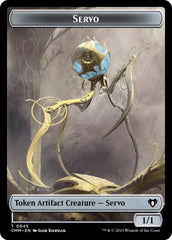 Servo // Construct (0041) Double-Sided Token [Commander Masters Tokens] | Enigma On Main