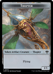 Thopter // Bird Illusion Double-Sided Token [Commander Masters Tokens] | Enigma On Main