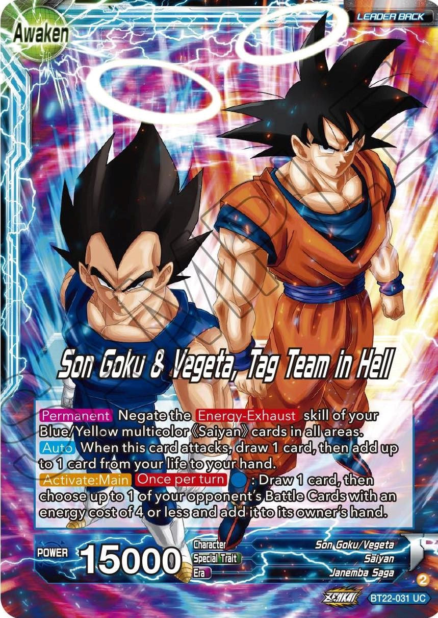 Son Goku // Son Goku & Vegeta, Tag Team in Hell (BT22-031) [Critical Blow] | Enigma On Main