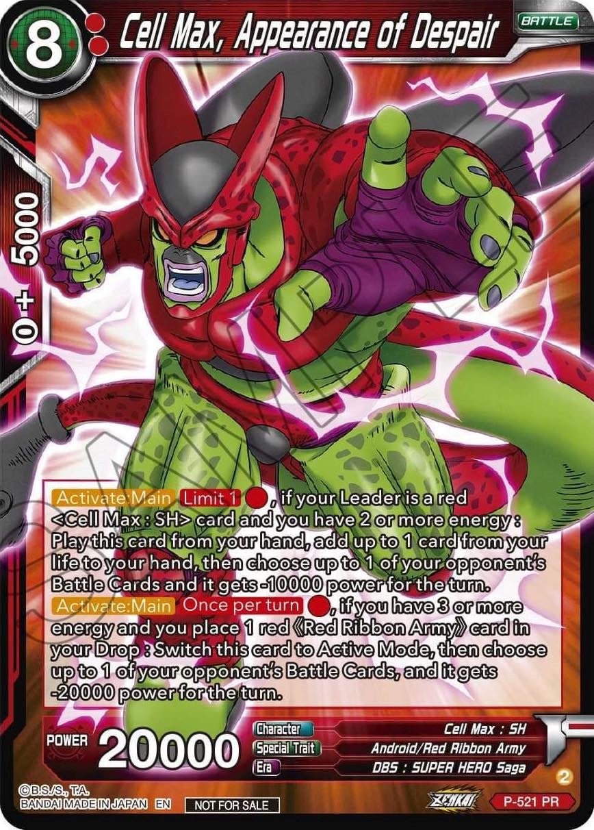 Cell Max, Appearance of Despair (Zenkai Series Tournament Pack Vol.5) (P-521) [Tournament Promotion Cards] | Enigma On Main