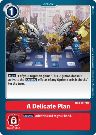 A Delicate Plan [BT3-097] (Revision Pack 2021) [Release Special Booster Promos] | Enigma On Main