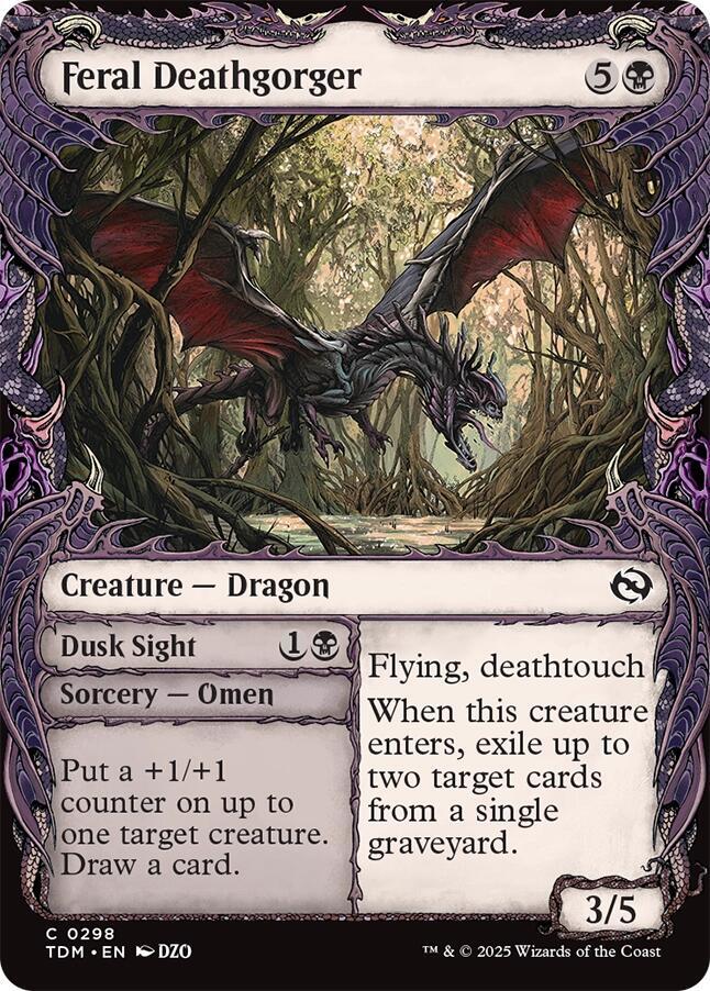 Feral Deathgorger (Showcase) [Tarkir: Dragonstorm] | Enigma On Main