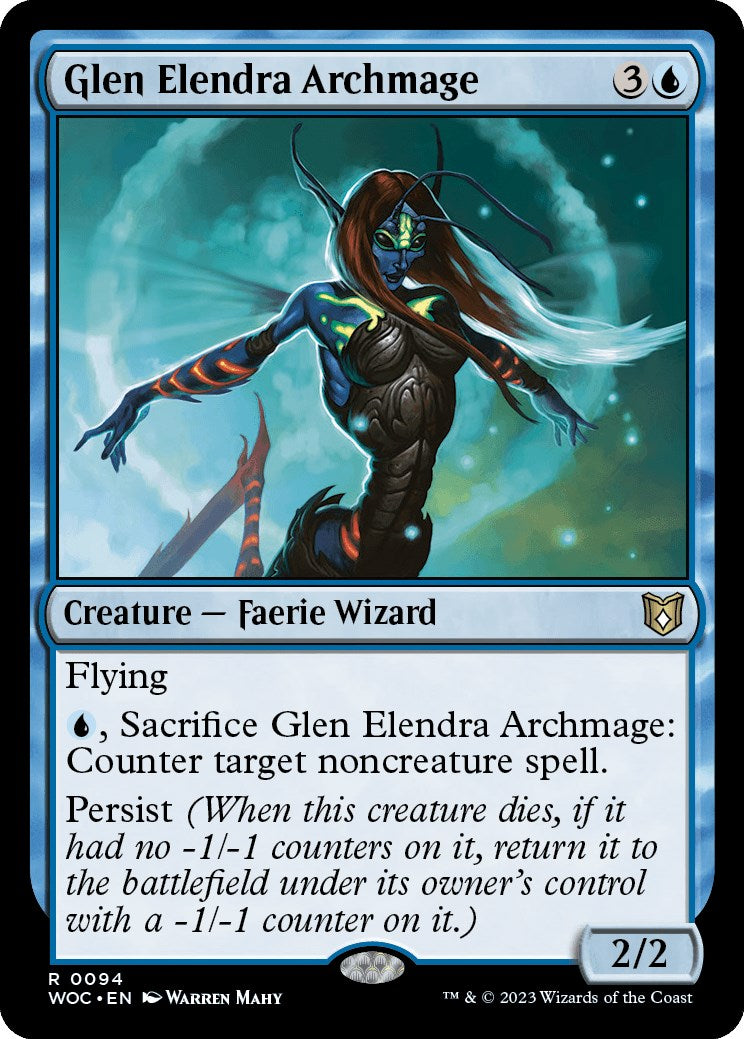 Glen Elendra Archmage [Wilds of Eldraine Commander] | Enigma On Main