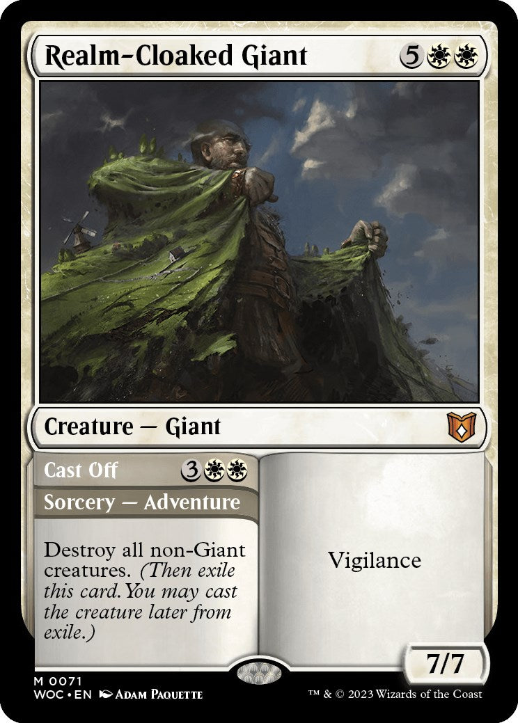 Realm-Cloaked Giant // Cast Off [Wilds of Eldraine Commander] | Enigma On Main