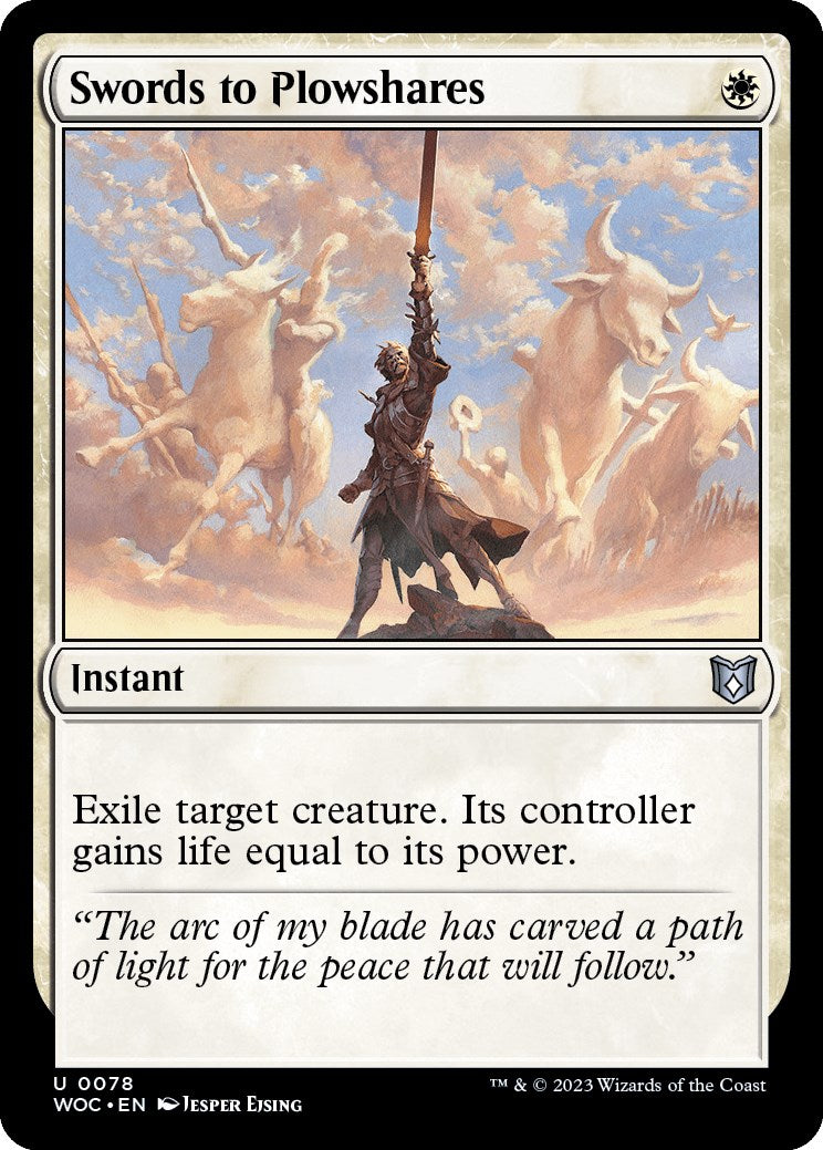 Swords to Plowshares [Wilds of Eldraine Commander] | Enigma On Main