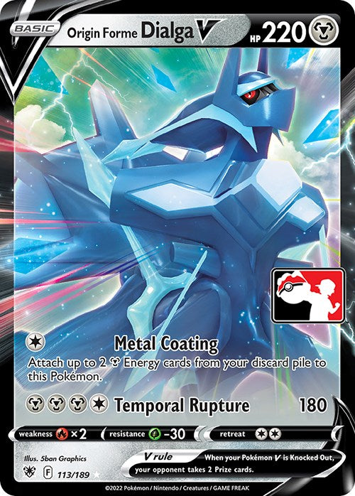 Origin Forme Dialga V (113/189) [Prize Pack Series Three] | Enigma On Main