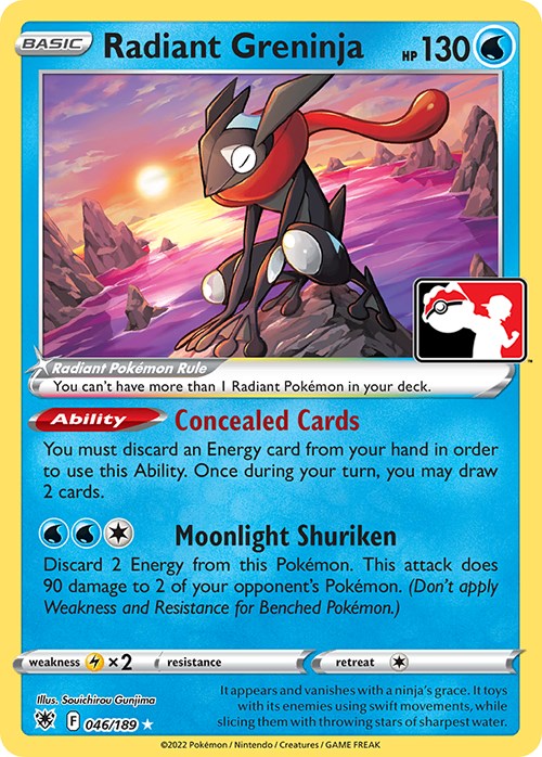 Radiant Greninja (046/189) [Prize Pack Series Three] | Enigma On Main