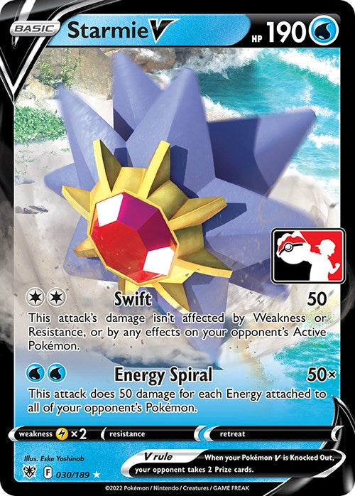 Starmie V (030/189) [Prize Pack Series Three] | Enigma On Main