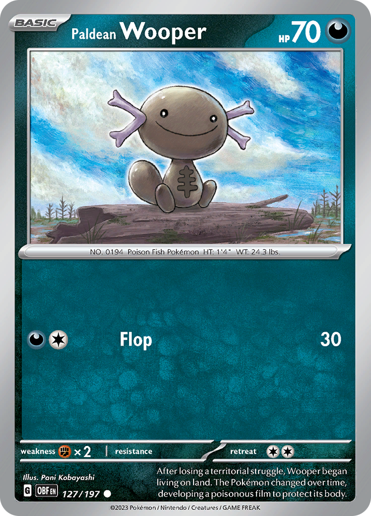 Paldean Wooper (127/197) [Scarlet & Violet: Obsidian Flames] | Enigma On Main