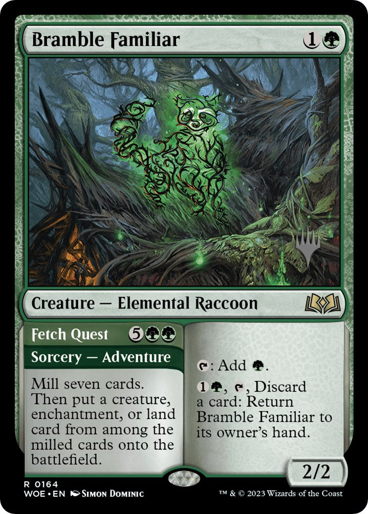 Bramble Familiar // Fetch Quest (Promo Pack) [Wilds of Eldraine Promos] | Enigma On Main