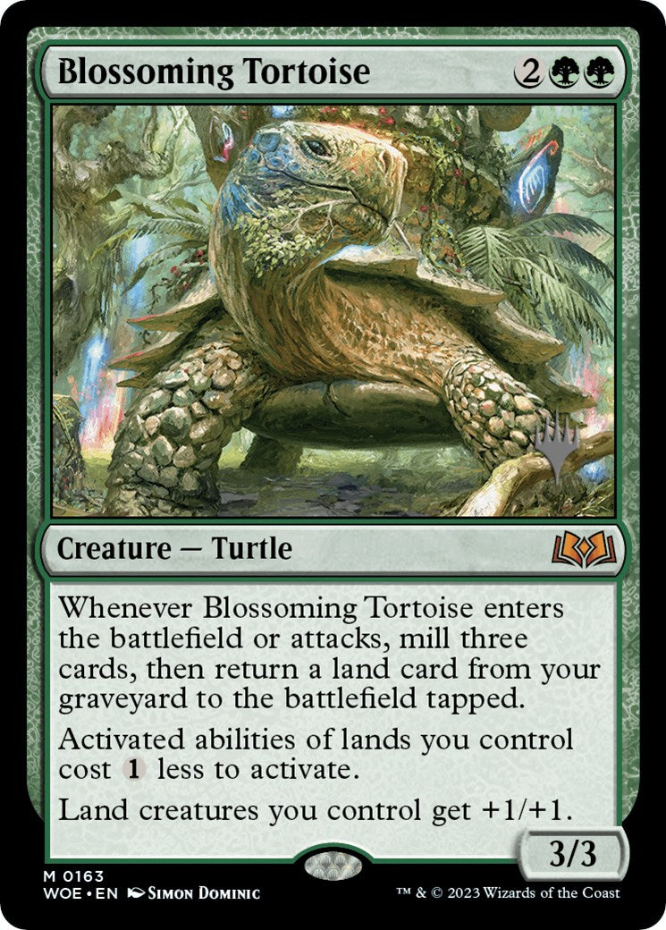 Blossoming Tortoise (Promo Pack) [Wilds of Eldraine Promos] | Enigma On Main