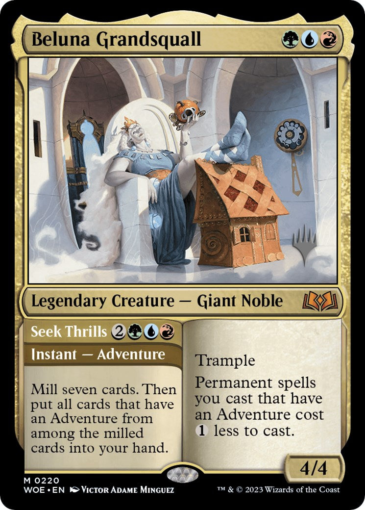 Beluna Grandsquall // Seek Thrills(Promo Pack) [Wilds of Eldraine Promos] | Enigma On Main