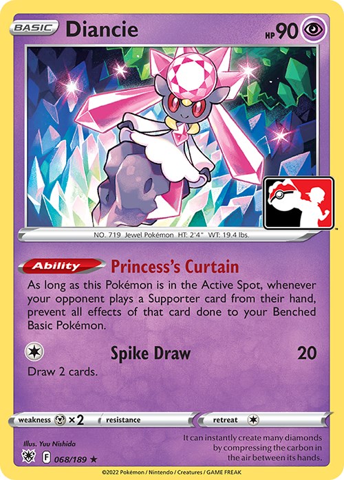 Diancie (068/189) [Prize Pack Series Three] | Enigma On Main