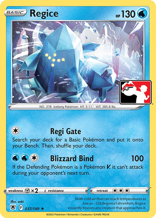 Regice (037/189) [Prize Pack Series Three] | Enigma On Main