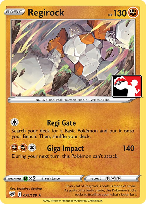 Regirock (075/189) [Prize Pack Series Three] | Enigma On Main