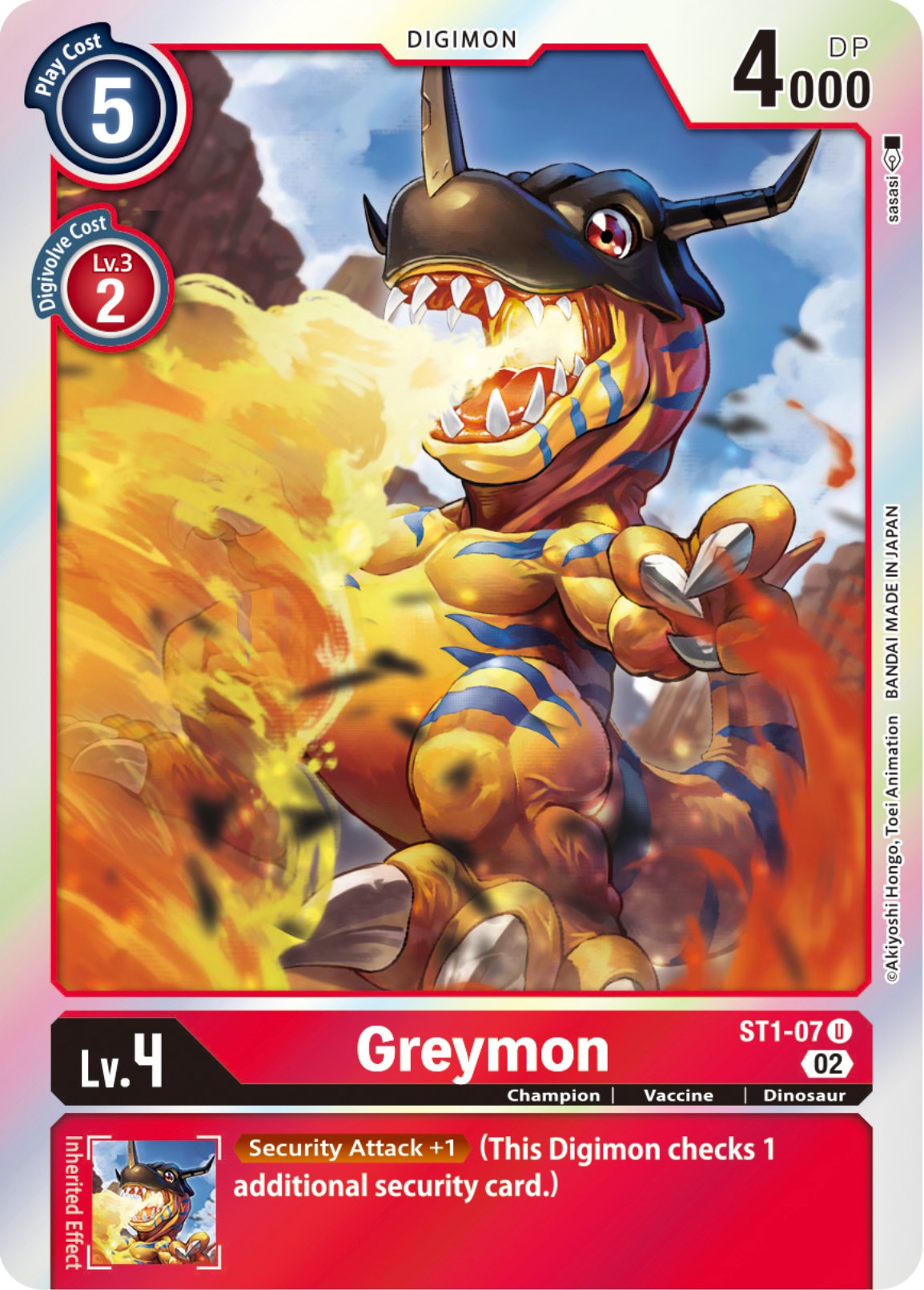 Greymon [ST1-07] [Resurgence Booster] | Enigma On Main