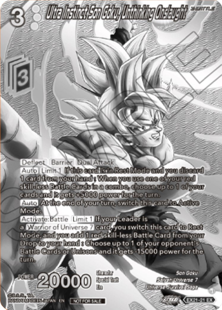 Ultra Instinct Son Goku, Unthinking Onslaught (2023 Offline Regionals Silver Print) (EX21-21) [Promotion Cards] | Enigma On Main