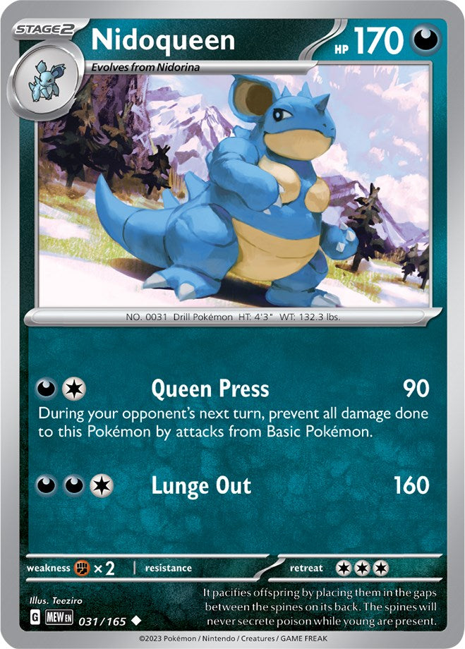 Nidoqueen (031/165) [Scarlet & Violet: 151] | Enigma On Main