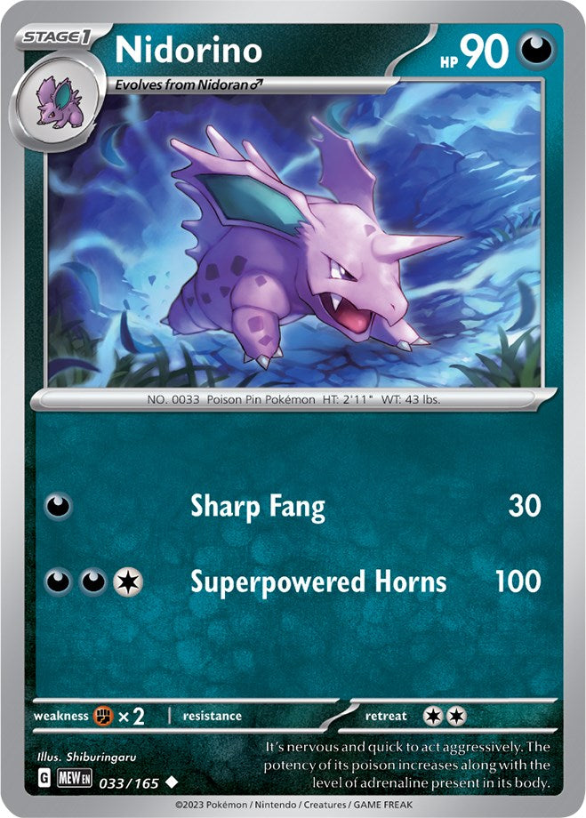 Nidorino (033/165) [Scarlet & Violet 151] | Enigma On Main