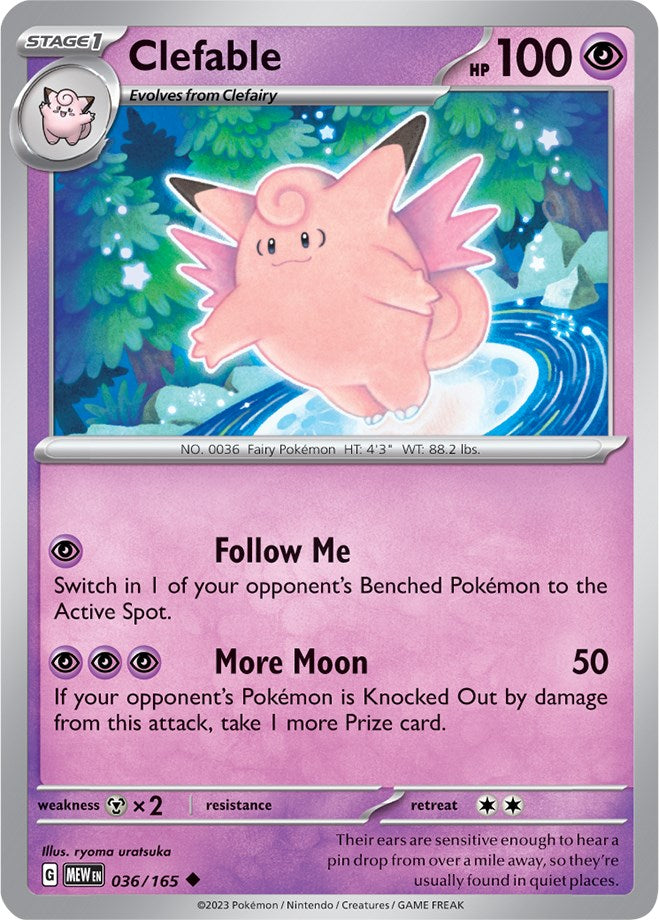 Clefable (036/165) [Scarlet & Violet: 151] | Enigma On Main