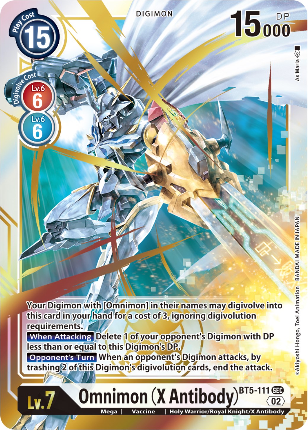 Omnimon (X Antibody) [BT5-111 ] (Resurgence Booster Reprint) [Resurgence Booster] | Enigma On Main