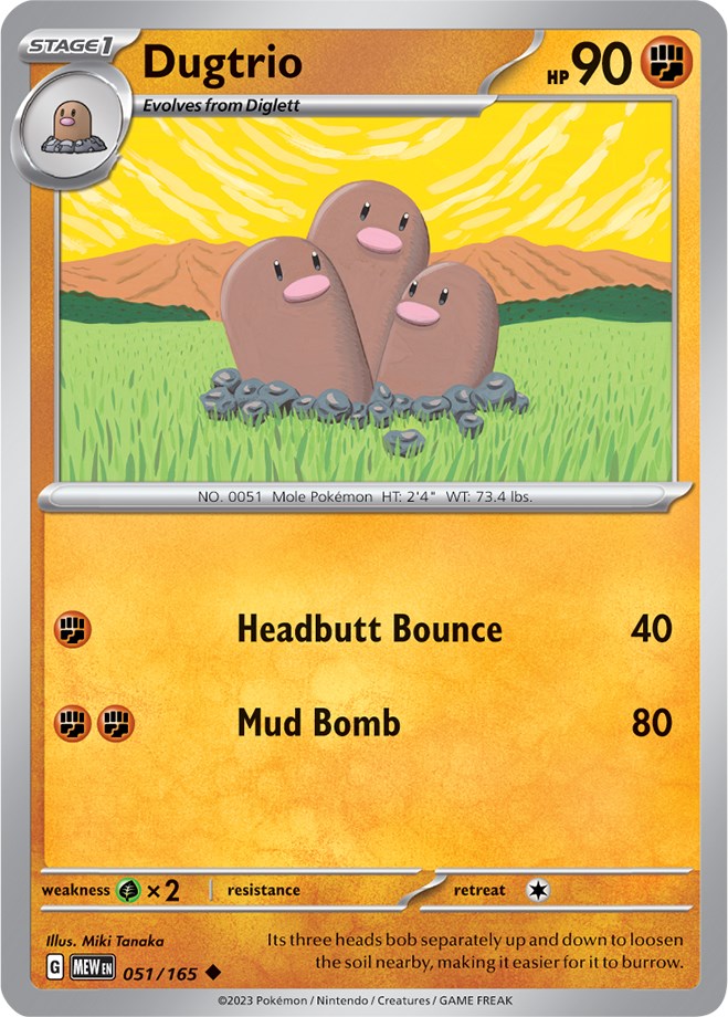 Dugtrio (051/165) [Scarlet & Violet: 151] | Enigma On Main